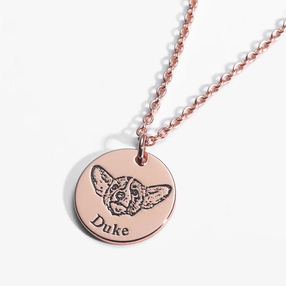 Collar personalizado con grabado de foto de mascota