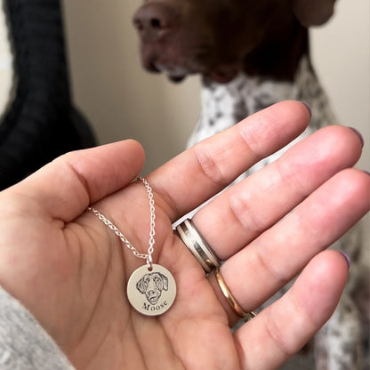 Collar personalizado con grabado de foto de mascota