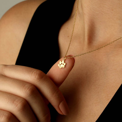 Collar de huella personalizado con nombre