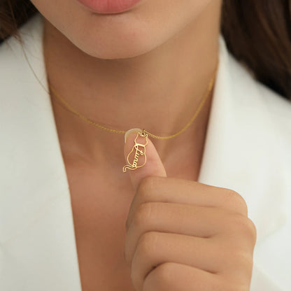 Collar personalizado con nombre de gato
