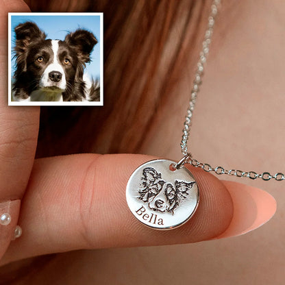 Collar personalizado con grabado de foto de mascota