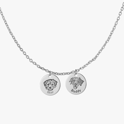 Collar personalizado con grabado de foto de mascota