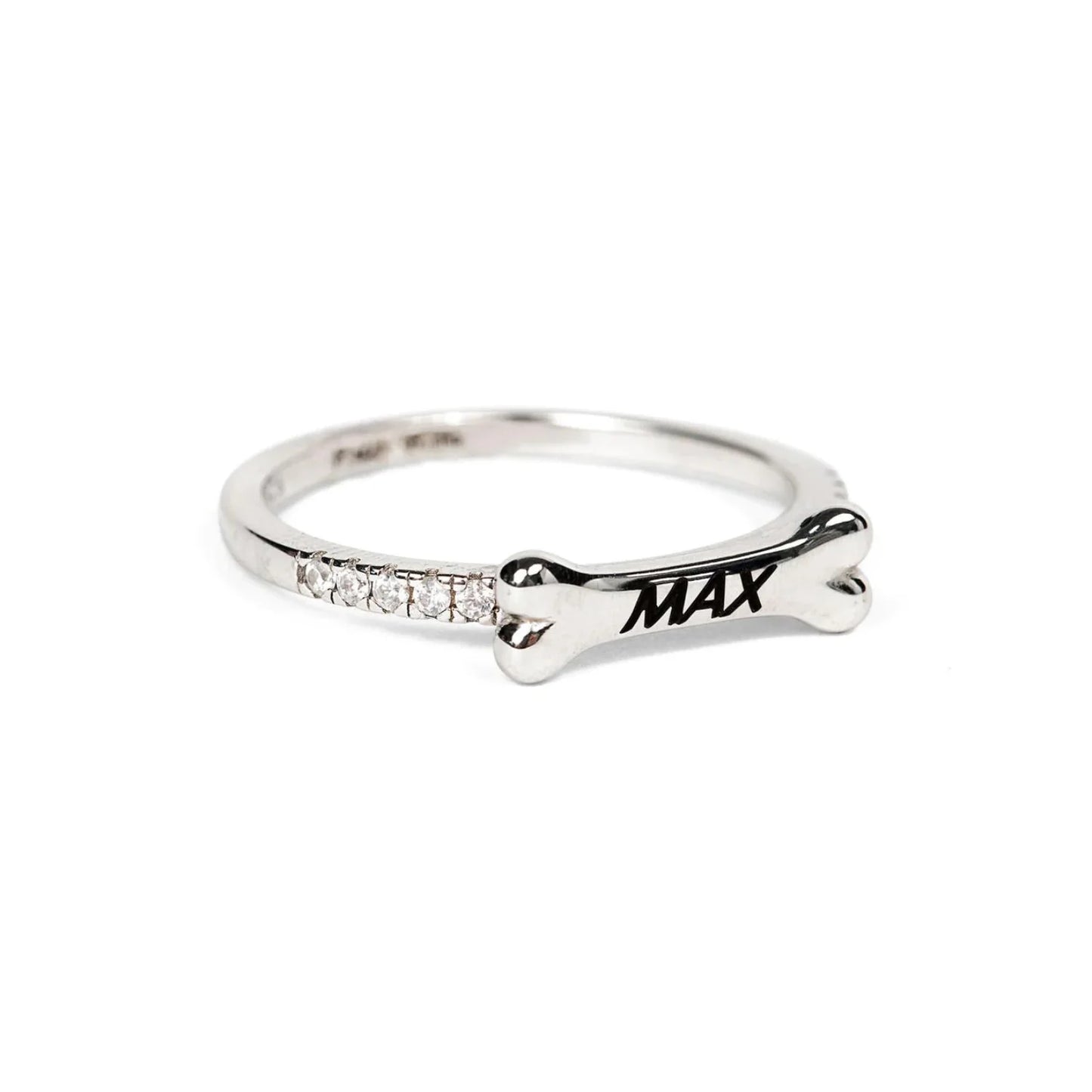 Anillo con nombre de perro