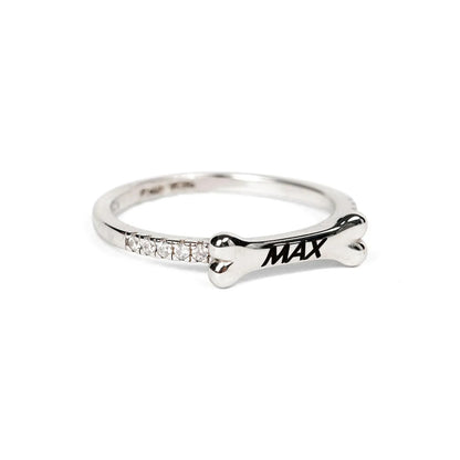 Anillo con nombre de perro
