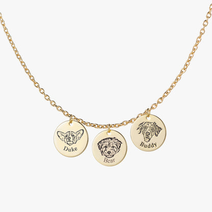 Collar personalizado con grabado de foto de mascota
