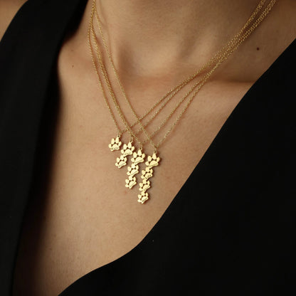 Collar de huella personalizado con nombre