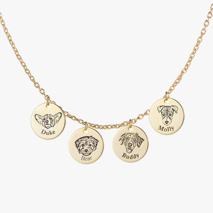 Collar personalizado con grabado de foto de mascota