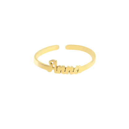 Anillo con nombre