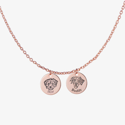 Collar personalizado con grabado de foto de mascota