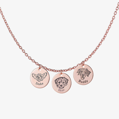 Collar personalizado con grabado de foto de mascota